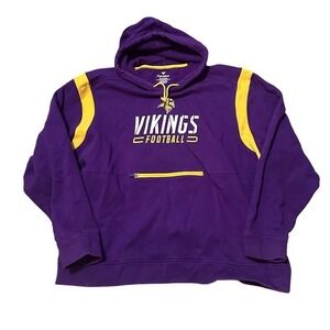 Purple and Yellow Vikings Football Hoodie